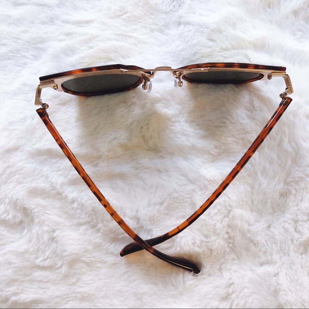Margo Tortoise Brown Brow Bar Sunglasses - Picture 8 of 10